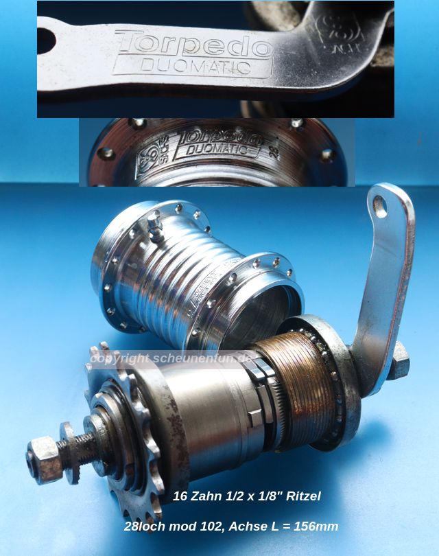 sachs-duomatic-zweigang-nabe1969-28loch-gebraucht