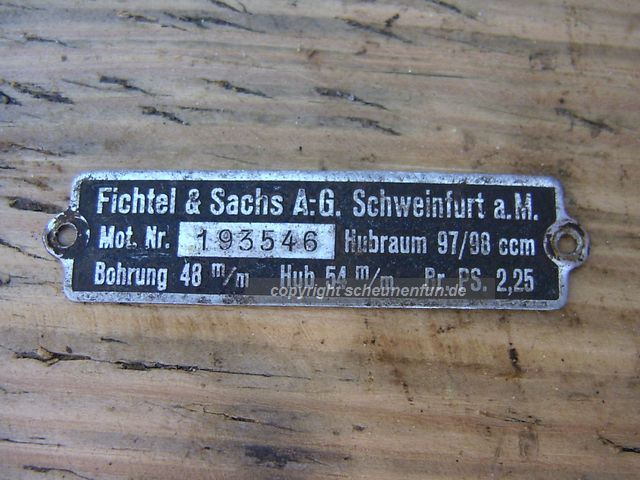 sachs-98-motor-typenschild